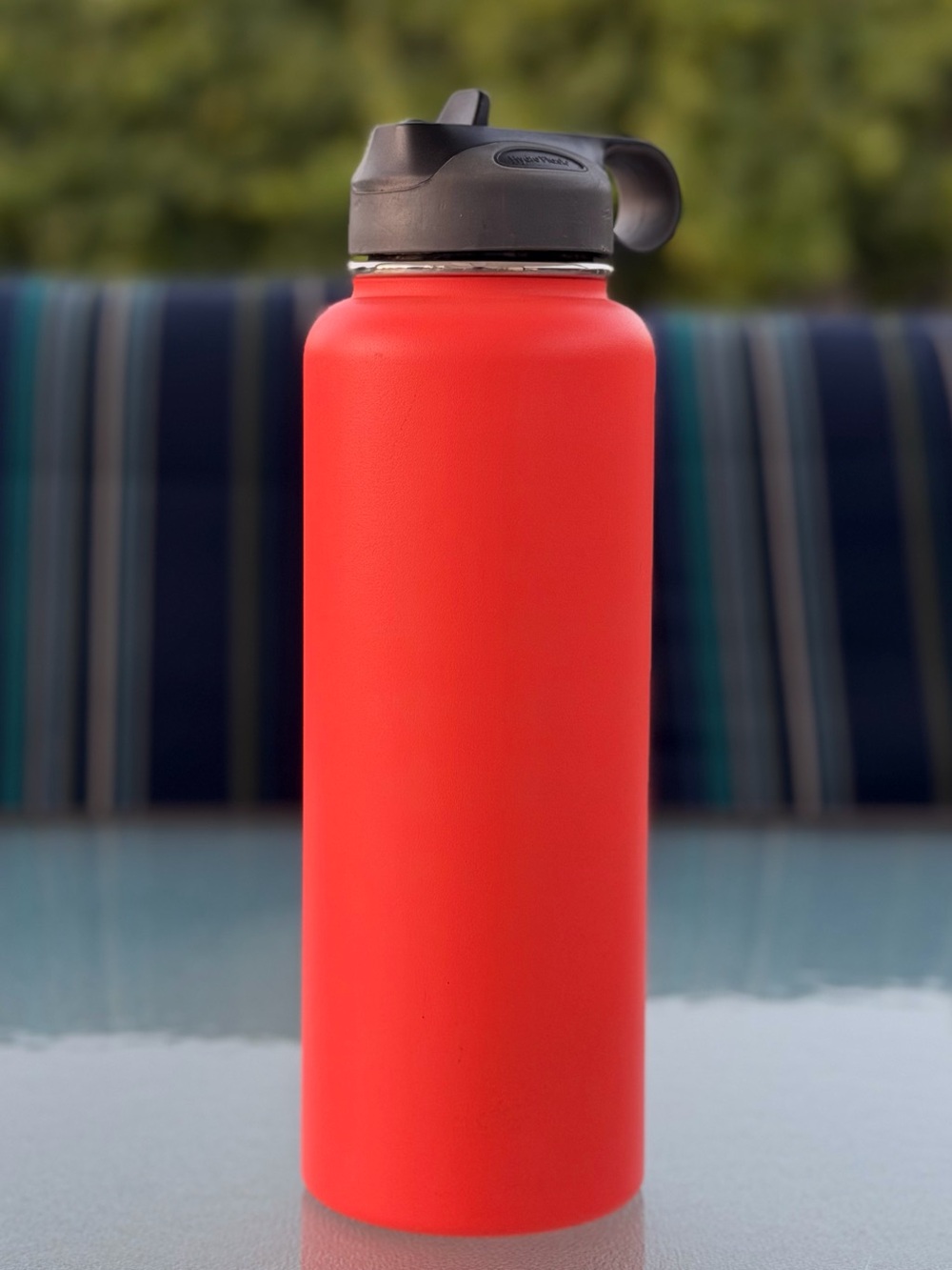 Bright Orange Hydro Flask Wide Mouth Stainless Steel Water Bottle, 40 Oz./1.18 L - Picture 3 of 10